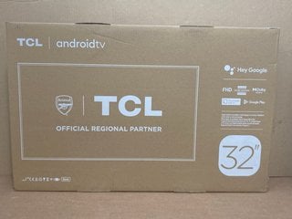 TCL 32'' FULL HD SMART ANDROID TV WITH GOOGLE ASSISTANT - MODEL NO. 32S5400AFK - RRP: £ 145.00: LOCATION - A 6