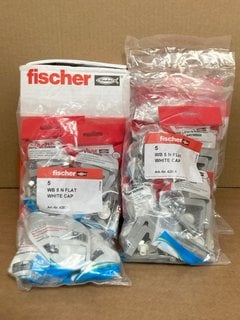 QTY OF FISCHER TOILET PAN & BIDET SIDE FIXING SETS TO INCLUDE BOX OF FISCHER FBS II 6 x 35 SCREWS: LOCATION - A 6