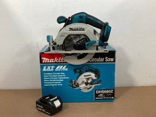 MAKITA CORDLESS CIRCULAR SAW - RRP £173.95 TO INCLUDE MAKITA 18V LITHIUM ION BATTERY: LOCATION - A 4