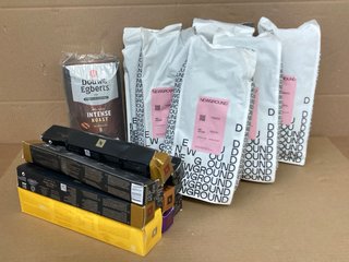 QTY OF ASSORTED COFFEE ITEMS TO INCLUDE NEWGROUND CHOCOLATE/TOFFEE & APPLE ROASTED COFFEE BEANS- ROASTED ON 16/07/24: LOCATION - A3