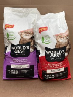 2 X 12.7KG BAGS OF WORLDS BEST CAT LITTER: LOCATION - B6