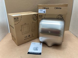 2 X DRYFLOW JETDRI HAND DRYERS IN BRUSHED SILVER: LOCATION - B9