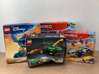 4 X ASSORTED LEGO SETS TO INCLUDE DISNEY STITCH: LOCATION - B13