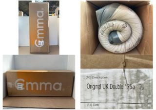 EMMA ORIGINAL DOUBLE MATTRESS IN WHITE - RRP £375.00: LOCATION - B13