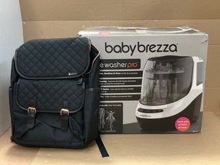 BABY BREZZA BOTTLE WASHER PRO - RRP £169 TO INCLUDE MY BABIIE BABY CHANGING BAG: LOCATION - B14