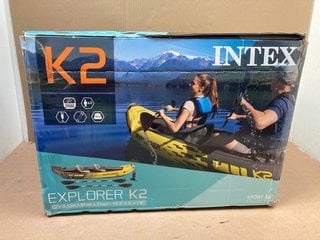 INTEX EXPLORER K2 INFLATABLE KAYAK - RRP £159: LOCATION - C17