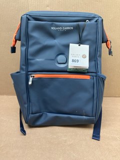 ROLAND GARROS DELSEY PARIS 14" BACKPACK IN BLUE - RRP £155: LOCATION - C16