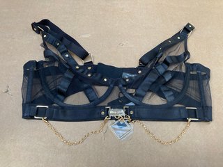 HONEY BIRDETTE THE BLACK COLLECTION INDRIA BRA IN BLACK - SIZE 40E - RRP £110: LOCATION - C16