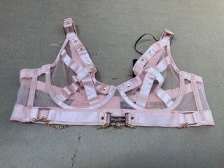 HONEY BIRDETTE THE BLACK COLLECTION INDRIA BRA IN PINK - SIZE 38D - RRP £110: LOCATION - C16