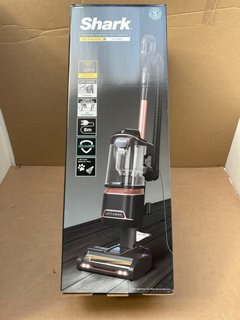 SHARK CORDED UPRIGHT (PET MODEL) ANTI HAIR WRAP VACUUM CLEANER IN ROSE GOLD - MODEL NZ690UKT - RRP £168: LOCATION - C16