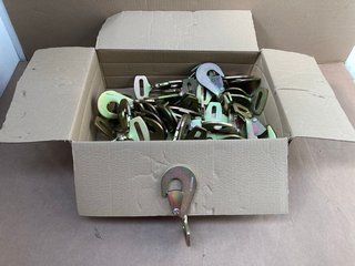 BOX OF 50MM X 5 TON TWISTED SNAP HOOK RATCHET LASHING WEBBING STRAP FITTINGS FOR TRAILERS: LOCATION - C15