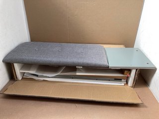 VONHAUS GREY HALLWAY STORAGE BENCH - RRP £79.99: LOCATION - C15