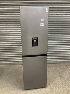 FRIDGE MASTER FRIDGE FREEZER IN GREY WITH WATER DISPENSER MODEL: MC55251DES RRP: £349: LOCATION - A1