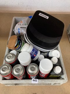 (COLLECTION ONLY) QTY OF ASSORTED CHEMICAL ITEMS TO INCLUDE TRIM A FIX 120 SPRAY ADHESIVE AND KEYPLUMB PIPE CEMENT (PLEASE NOTE: 18+YEARS ONLY. ID MAY BE REQUIRED): LOCATION - AR13