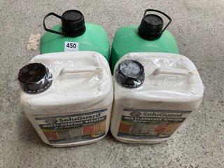 (COLLECTION ONLY) 2 X ROUNDUP READY TO USE TOTAL WEEDKILLER SOLUTION 5L TO INCLUDE SOLUGUARD MULTI-SURFACE BIOCIDE 5L (PLEASE NOTE: 18+YEARS ONLY. ID MAY BE REQUIRED): LOCATION - AR13