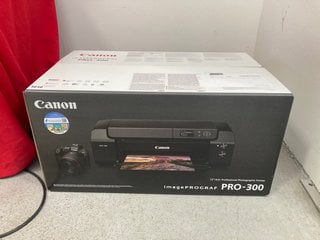 CANON PRO-300 IMAGE PROGRAF BLACK WIRELESS PRINTER - RRP £650 (SEALED): LOCATION - FRONT BOOTH