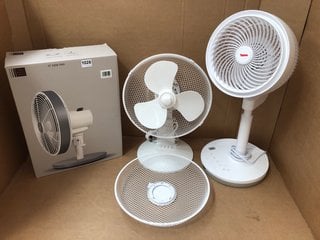 3 X JOHN LEWIS & PARTNERS HOUSEHOLD FANS TO INCLUDE POWERFUL OSCILLATING FAN: LOCATION - AR2