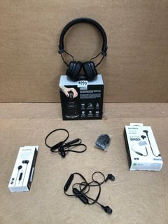 4 X ASSORTED EARPHONES & HEADPHONES TO INCLUDE MARSHALL MAJOR IV WIRELESS BLUETOOTH HEADPHONES: LOCATION - AR6