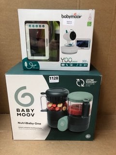 BABYMOOV NUTRIBABY ONE INFANT FOOD MAKER TO INCLUDE BABYMOOV YOO MOOV 300M BABY MONITOR: LOCATION - AR7