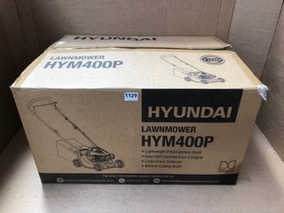 HYUNDAI HYM400P PETROL LAWN MOWER - RRP £192: LOCATION - AR7