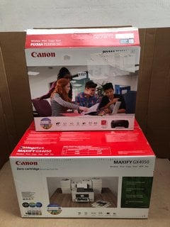 CANON MAXIFY GX4050 ALL IN ONE PRINTER IN WHITE TO INCLUDE CANON PIXMA TS3350 ALL IN ONE PRINTER IN BLACK: LOCATION - AR11