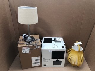 3 X ASSORTED JOHN LEWIS & PARTNERS LIGHTING ITEMS TO INCLUDE IRA TABLE LAMP: LOCATION - BR2