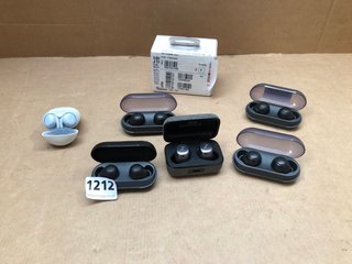 QTY OF ASSORTED EARPHONES TO INCLUDE SENNHEISER MOMENTUM TRUE WIRELESS EARBUDS: LOCATION - BR4