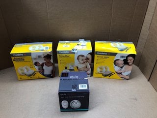 4 X ASSORTED MUM & BABY ITEMS TO INCLUDE ELVIE STRIDE HANDS FREE ELECTRIC BREAST PUMP: LOCATION - BR4