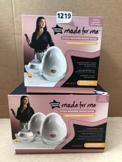 2 X TOMMEE TIPPEE MADE FOR ME IN-BRA WEARABLE BREAST PUMP: LOCATION - BR4