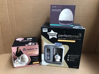 3 X MUM & BABY ITEMS TO INCLUDE ELVIE QUIET BREAST PUMP: LOCATION - BR6