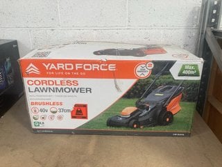 YARD FORCE LM G37A 37CM CORDLESS MOWER - RRP £250: LOCATION - BR15