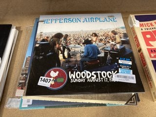 QTY OF MUSIC VINYLS TO INCLUDE JEFFERSON AIRPLANE WOODSTOCK: LOCATION - BR16