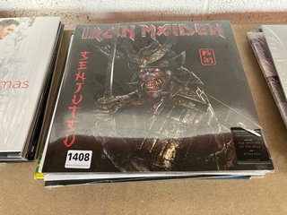 QTY OF MUSIC VINYLS TO INCLUDE IRON MAIDEN: LOCATION - BR16