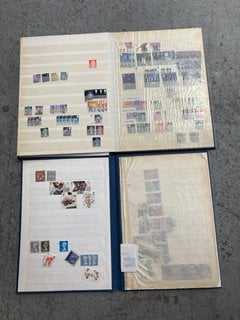 TWO STOK BOOKS OF VINTAGE BRITISH STAMPS: LOCATION - AR9