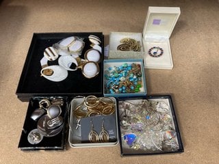 A LARGE COLLECTION OF VINTAGE COSTUME JEWELLERY: LOCATION - AR9