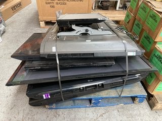 (COLLECTION ONLY) PALLET OF ASSORTED TVS TO INCLUDE TOSHIBA 32" TV MODEL: 32WK3C63DB (PCB BOARDS REMOVED, SPARES AND REPAIRS ONLY): LOCATION - A8