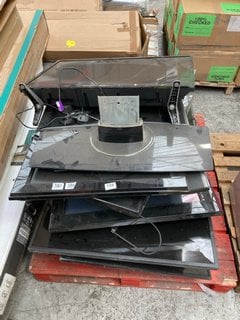 (COLLECTION ONLY) PALLET OF ASSORTED TVS TO INCLUDE SAMSUNG 42" TV MODEL: PS42B430P2W (PCB BOARDS REMOVED, SPARES AND REPAIRS ONLY): LOCATION - A8