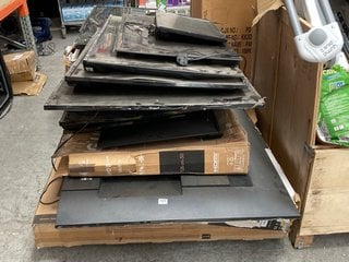 (COLLECTION ONLY) PALLET OF ASSORTED TVS (PCB BOARDS REMOVED, SPARES AND REPAIRS ONLY): LOCATION - A8