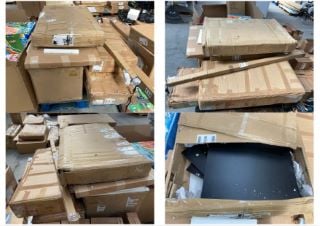 PALLET OF ASSORTED FURNITURE TO INCLUDE CHRISTIE COFFEE TABLE: LOCATION - B3 (KERBSIDE PALLET DELIVERY)