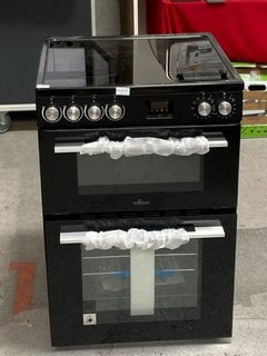 (COLLECTION ONLY) WILLOW WDOC60TBL 60CM DOUBLE OVEN/ELECTRIC COOKER IN BLACK - RRP £374: LOCATION - A1