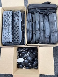 QTY OF VARIOUS KEYBOARD, MOUSE & LAPTOP BAGS [JPTM122534]