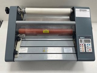 LINEA DH-360 ROLL LAMINATOR. TO INCLUDE 4 BOXES OF 2 ROLLS 42 MICRON - GLOSS 320MM WIDE X 150 METERS LAMINATING FILM (WITH POWER CABLE) [JPTM123615]