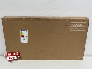 SAMSUNG NEO QLED 4K SMART 43" TV: MODEL NO QE43QN90CAT (WITH BOX & ALL ACCESSORIES) (SEALED UNIT) [JPTM122549]