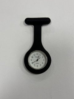 CONSTANT NURSES' BLACK FOB WATCH POCKET WATCH IN SILVER (UNIT ONLY) [JPTM123445]