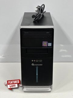 PC SPECIALIST CUSTOM BUILT GAMING 256 GB PC IN BLACK (WITH MAINS POWER CABLE) INTEL CORE I5-6600 CPU @3.30GHZ, 24 GB RAM, AMD RADEON RX 580 SERIES [JPTM123478]