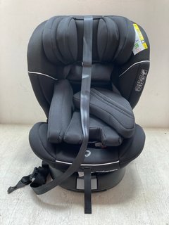 MOTHERCARE R129 ROWLEY CHILDRENS CAR SEAT IN BLACK MESH RRP - £99: LOCATION - A4