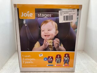 JOIE STAGES GROUP 0+/1/2 CHILDRENS CAR SEAT IN COAL RRP - £100: LOCATION - A5