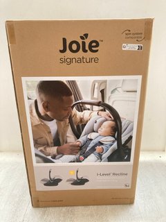 JOIE I - LEVEL RECLINE SIGNATURE CAR SEAT IN ECLIPSE RRP - £150: LOCATION - A7