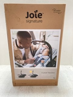 JOIE I - LEVEL RECLINE SIGNATURE CAR SEAT IN ECLIPSE RRP - £150: LOCATION - A8