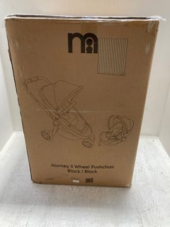 MOTHERCARE JOURNEY 3 WHEEL CHILDRENS PUSHCHAIR IN BLACK RRP - £200: LOCATION - A10